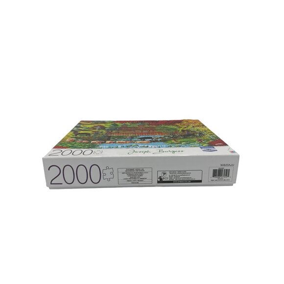 Jigsaw Puzzle Joseph Burgess 2000 Piece Washday Bridge Poster 32” X 24” - Picture 2 of 5